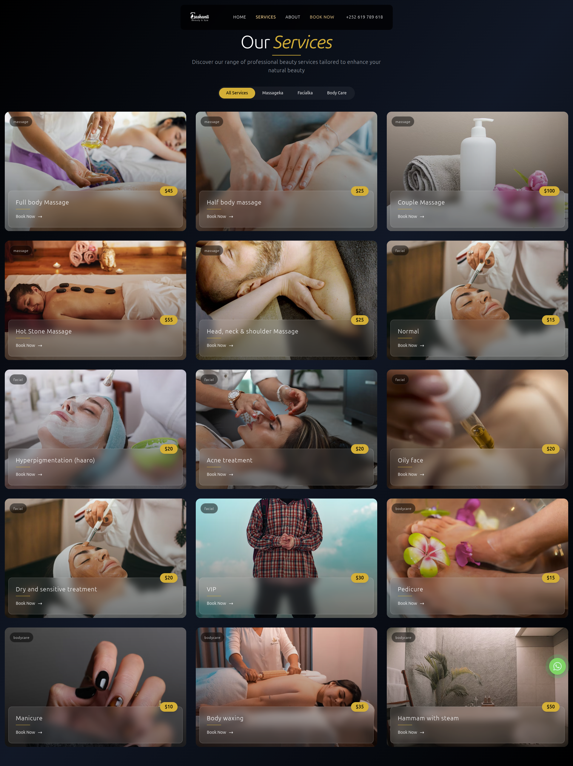 Spa Appointment System Dashboard - Screen 3